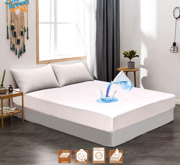 100% Waterproof Mattress Protector Cover Is Made Of Polish Fabric, (random Color)