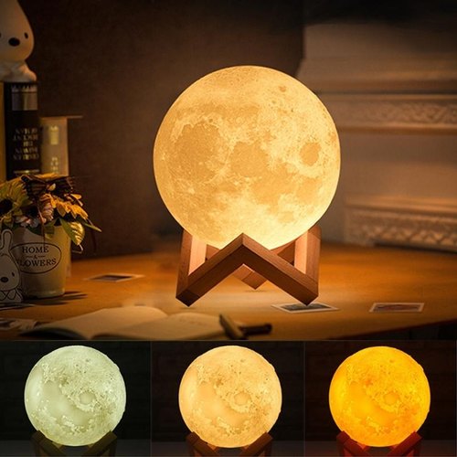 16 In 1 High Quality Led Moon Light Lamp With Stand – Mind Glowing 3d Lamp – Bedroom