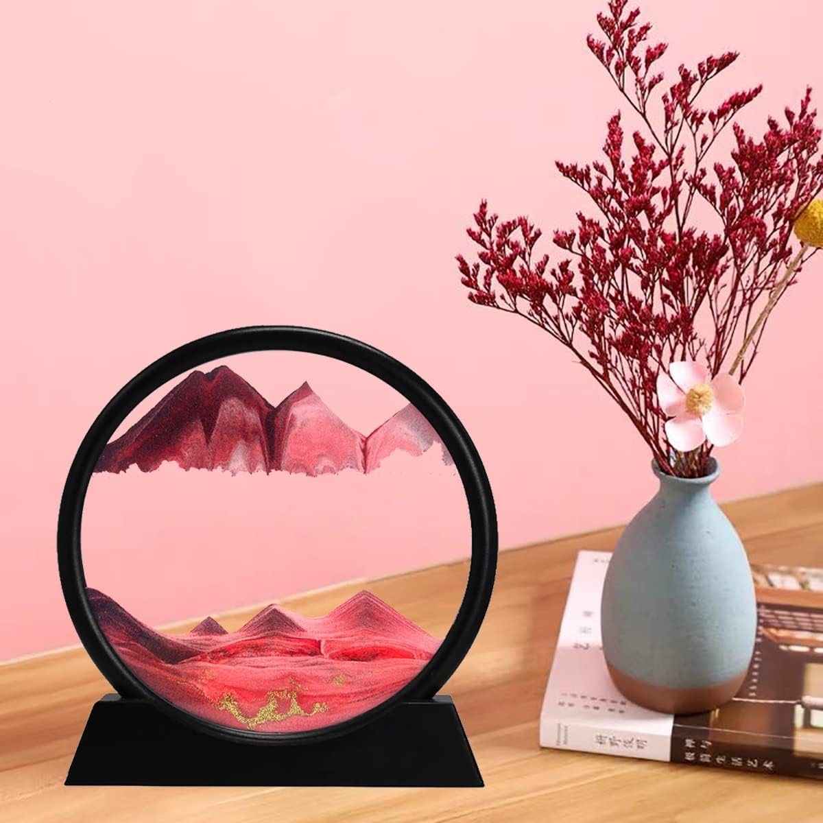 Moving Sand Art 6 Inches Sandscape Painting – Sand Clock – Hourglass Sand Timer