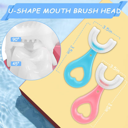 360 Degree U-shaped Baby Toothbrush Children Child Toothbrush Teethers Baby Brush