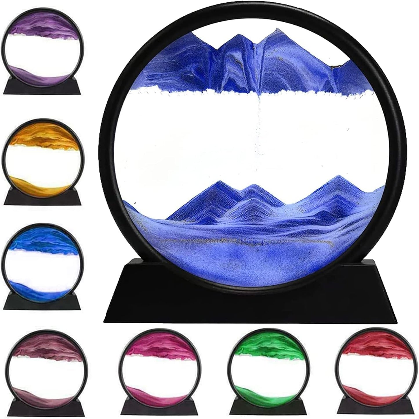 Moving Sand Art 6 Inches Sandscape Painting – Sand Clock – Hourglass Sand Timer