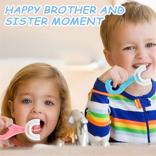 360 Degree U-shaped Baby Toothbrush Children Child Toothbrush Teethers Baby Brush