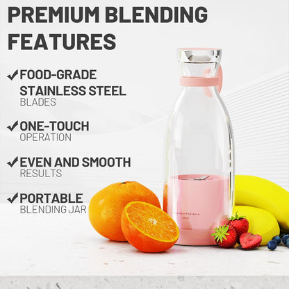 Mini Portable Blender Electric Fruit Juicer Mixers 420ml