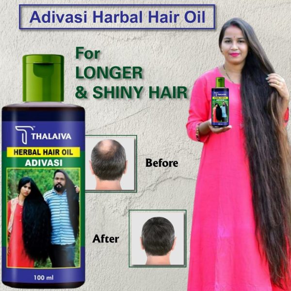 Adivasi Herbal Hair Oil Natural Pure Herbal Hair Oil 120ml