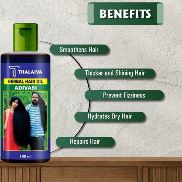 Adivasi Herbal Hair Oil Natural Pure Herbal Hair Oil 120ml