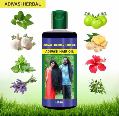 Adivasi Herbal Hair Oil Natural Pure Herbal Hair Oil 120ml