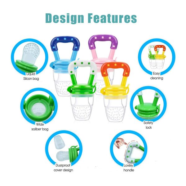 Baby Solid Baby Fruit Pacifier Nepel Fresh Fruit Feeder Infant Teething Toy Nibbler Teether