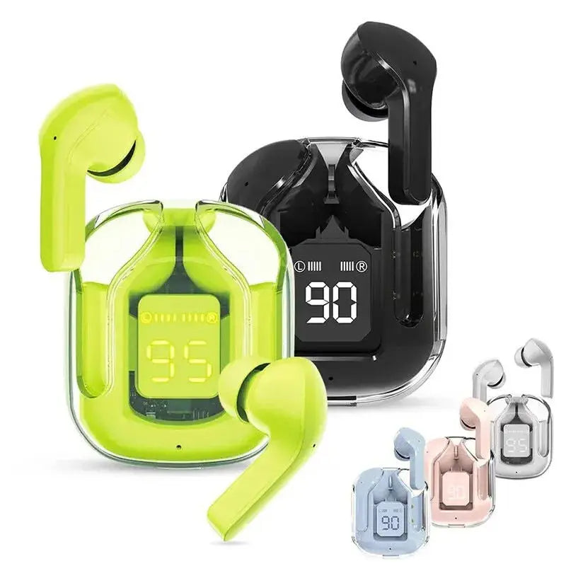 Air31 Earbuds Wireless Crystal Transparent Body Bluetooth (Random Color)