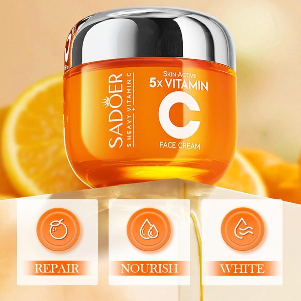 Sadoer 5 Heavy Vitamin C Skin Active Whitening Cream Vitamin C Hydrating Face Cream