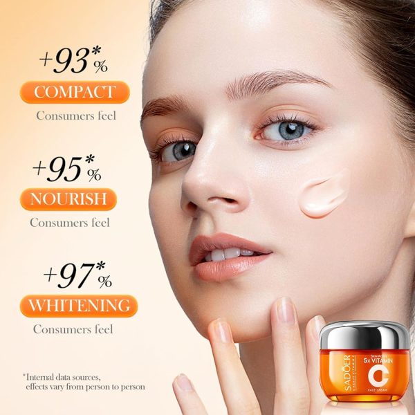 Sadoer 5 Heavy Vitamin C Skin Active Whitening Cream Vitamin C Hydrating Face Cream