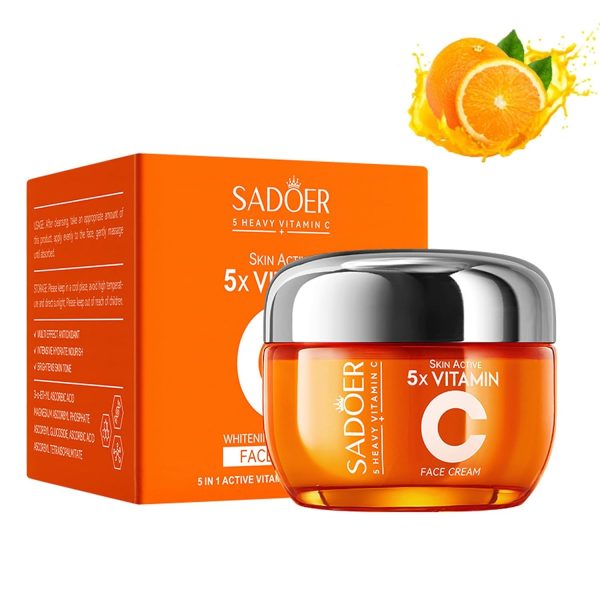 Sadoer 5 Heavy Vitamin C Skin Active Whitening Cream Vitamin C Hydrating Face Cream